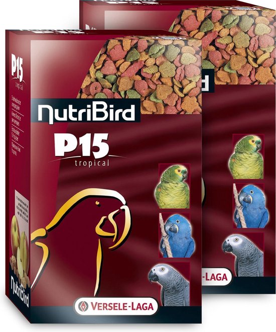 Versele-Laga Nutribird P15 Tropical Mix - Nourriture pour oiseaux - 2 x 1  kg | bol.com