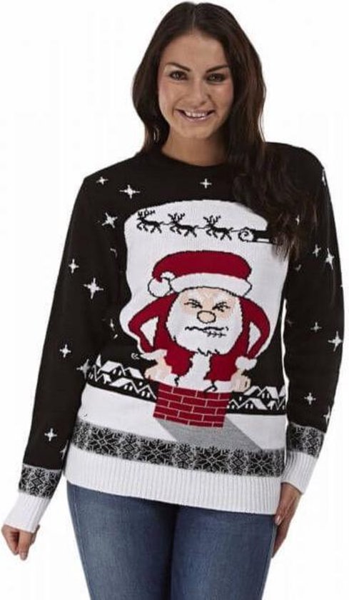 Foute Kersttrui Dames & Heren - Christmas Sweater "Kerstman Past Niet" - Kerst trui Mannen & Vrouwen Maat L