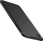 Luxe Back cover voor Apple iPhone 7 - iPhone 8 - Zwart - TPU Case - Siliconen Hoesje