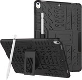 GadgetBay Hybride TPU Polycarbonaat iPad Air 3 (2019) & iPad Pro 10.5 inch case - Zwart Profiel Standaard