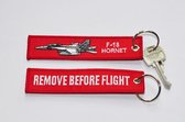 Remove Before Flight sleutelhanger F-18 Hornet TOP GUN