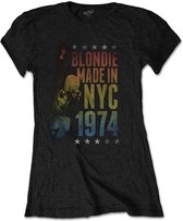 Blondie Dames Tshirt -XL- Made In NYC Zwart