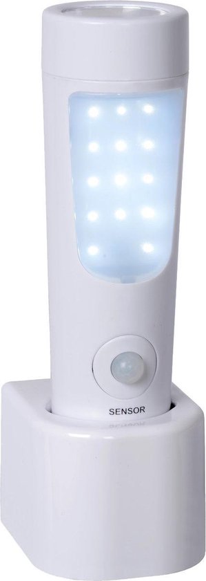 innovatie Het hotel plak Lucide BO-LED Oplaadbare Zaklamp - LED - 1x1W 6500K - Wit | bol.com