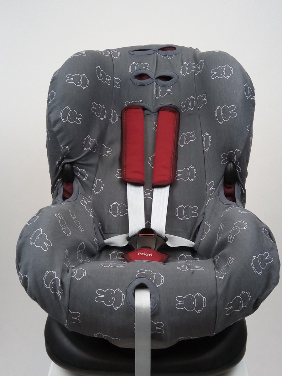 Autostoelhoes 1+ - Interlock - Nijntje Smile - Iron - Briljant Baby Autostoelhoes 1+ - Interlock - Nijntje Smile - Iron - Briljant Baby