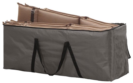 Foto: Opbergtas voor tuinmeubelkussens 125 x 40 x 50 cm 4 6 lounge tuinkussens grijs antraciet