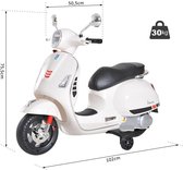 VESPA kinderscooter 6V kleur Wit