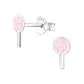 Joy|S - Zilveren petit lollie oorbellen 4 x 8 mm Sterling zilver 925