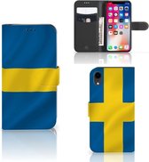 Geschikt voor iPhone XR Bookstyle Case Zweden