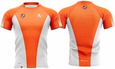 T-shirt Arawaza | dry-fit | oranje-wit - Product Kleur: Oranje Wit / Product Maat: L