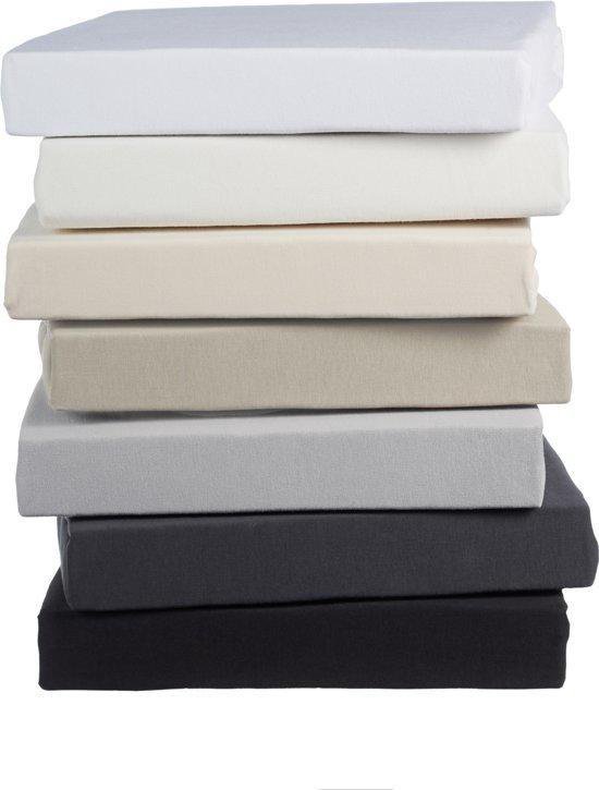 Elegance Splittopper Hoeslaken Perkal Katoen - antraciet 180x210/220cm