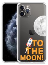 Geschikt voor Apple iPhone 11 Pro Hoesje To the Moon - Designed by Cazy