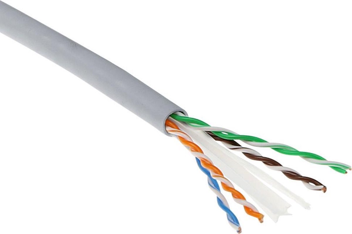 ACT XS6002 CAT6 U/UTP Solid Twisted Pair Kabel PVC AWG 24 CPR:B2ca - 500 meter