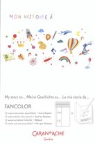 Coffret cadeau crayon hydrosoluble Caran d'Ache édition limitée + livre à illustrer