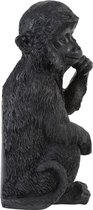 Light & living ornament monkey zwart 19,5 x 9,5 x 8,5