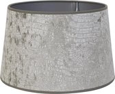 Light & living Light&Living Lampenkap Chelsea Velvet Zilver 13 x 20 x 16