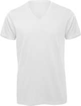 Senvi V-hals T-shirt 5 Pack 100% Katoen (Biologisch) Wit - S