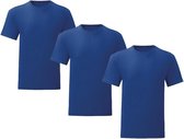 Senvi 3 pack T-Shirts Ronde hals - Maat L - Kleur: Kobalt Blauw