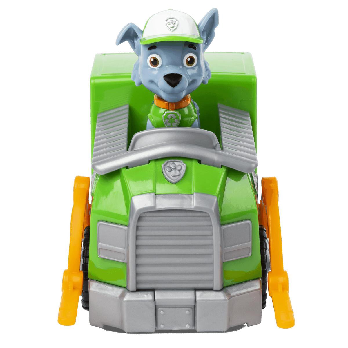 PAW Patrol - Rocky's Recycle Truck - speelgoedauto met speelfiguur - 80% gerecycled plastic - duurzaam speelgoed — afbeelding 4