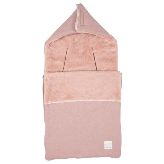 Koeka Babyvoetenzak Runa Teddy - One Size - Old Pink