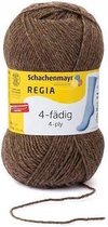 Regia sokkenwol 4-draads bruin gemeleerd 2140
