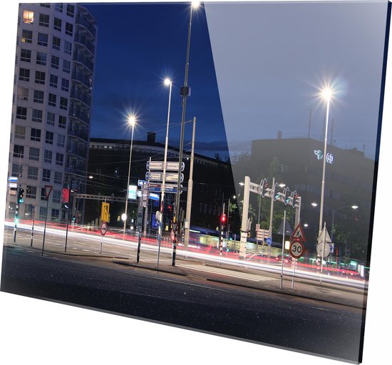 Het Centrum | Rotterdam | Plexiglas | Foto op plexiglas | Wanddecoratie | 60 CM x 40 CM | Schilderij | Aan de muur | Steden