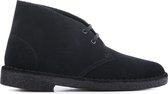 Clarks  Vrouwen Suède     Veterboots / Laarzen / Damesschoenen desertboot - Zwart - Maat 38