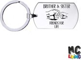 Sleutelhanger RVS - Brother And Sister