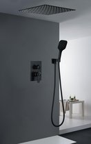 Excellent Wellness Inbouw Regendouche met Thermostaatkraan H016-40 -  RVS 304 - Mat Zwart