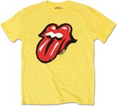 The Rolling Stones Heren Tshirt -L- No Filter Tongue Geel