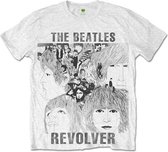 The Beatles Heren Tshirt -XL- Revolver Wit