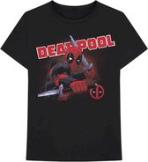 Marvel Deadpool Heren Tshirt -S- Deadpool Cover Zwart