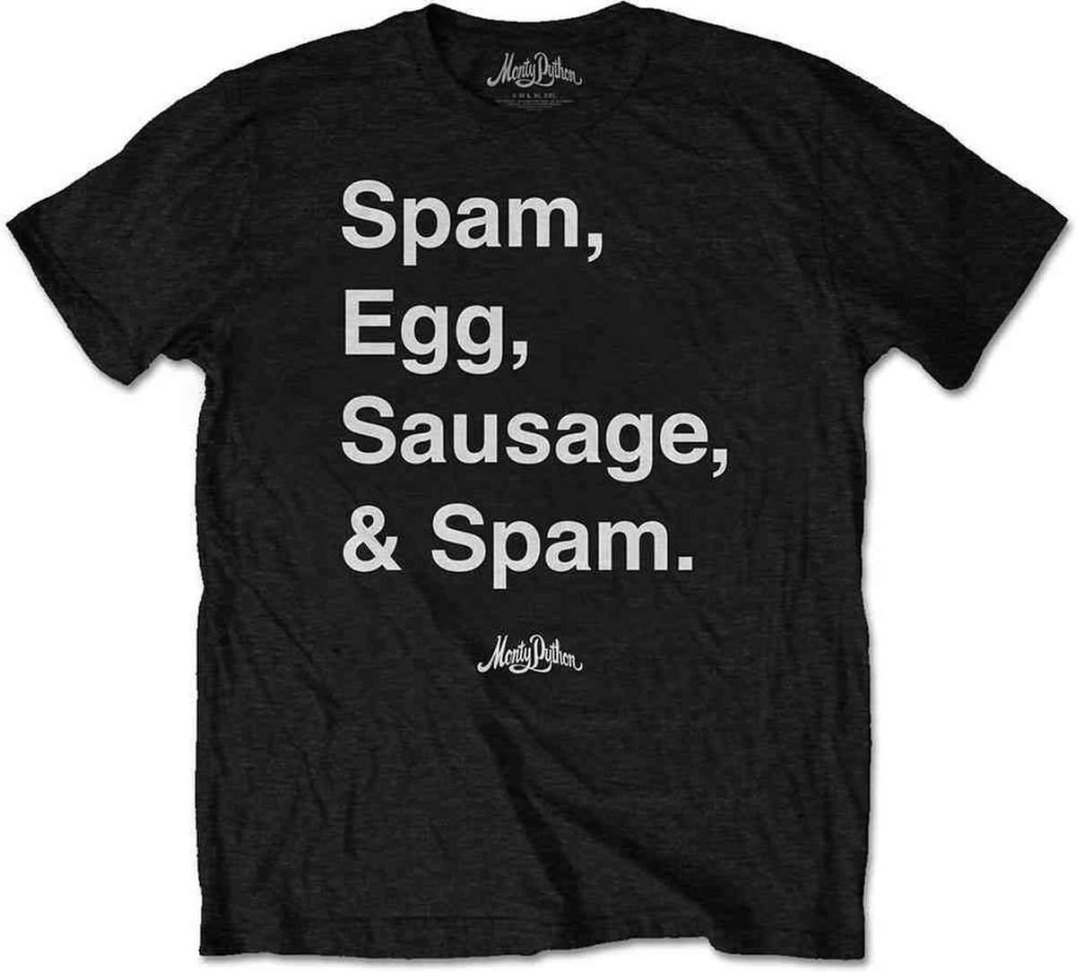 Monty Python - Spam Heren T-shirt - M - Zwart
