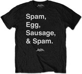 Monty Python Heren Tshirt -M- Spam Zwart