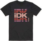 iDKHow Heren Tshirt -XL- Branded Logo Zwart