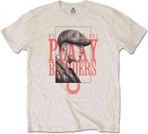Peaky Blinders - Red Logo Tommy Heren T-shirt - XL - Creme