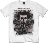 Bullet For My Valentine Heren Tshirt -XXL- Snakes & Skull Wit