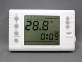 Valio XP opbouw thermostaat met grote verlichte display, programmeerbaar, batterijgevoed 2x AA, wisselkontakt maximaal 10A (geen wifi)