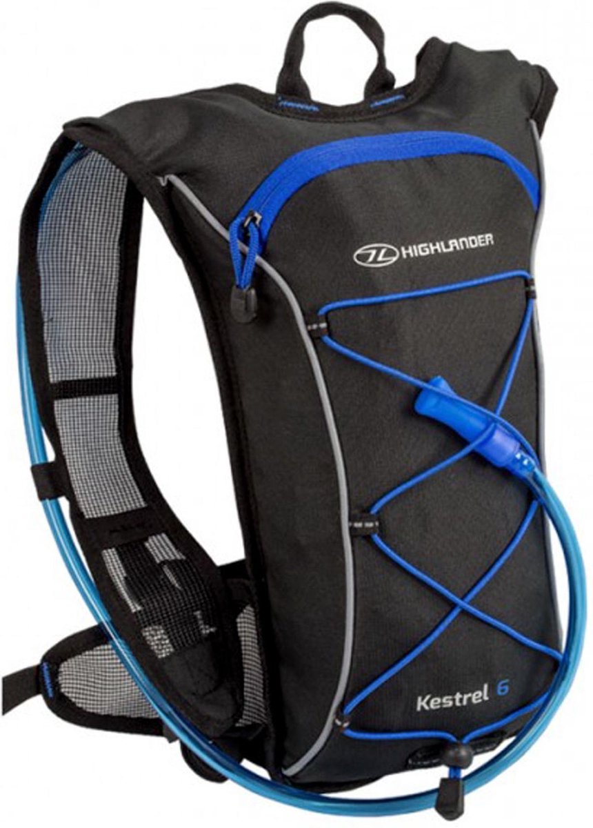 Highlander Backpack - Unisex - zwart/blauw