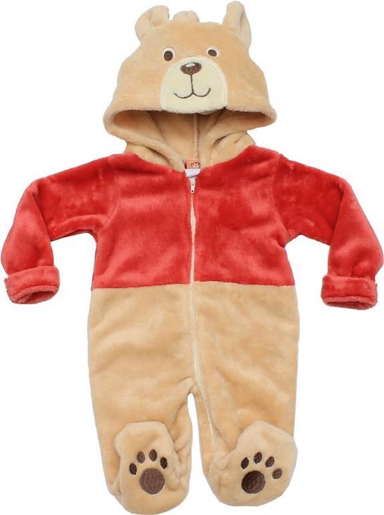 jas verkoudheid Zuiver Berenpakje voor baby 6-9 maanden - verkleden baby - carnaval -pyjama  overall - onesie... | bol.com