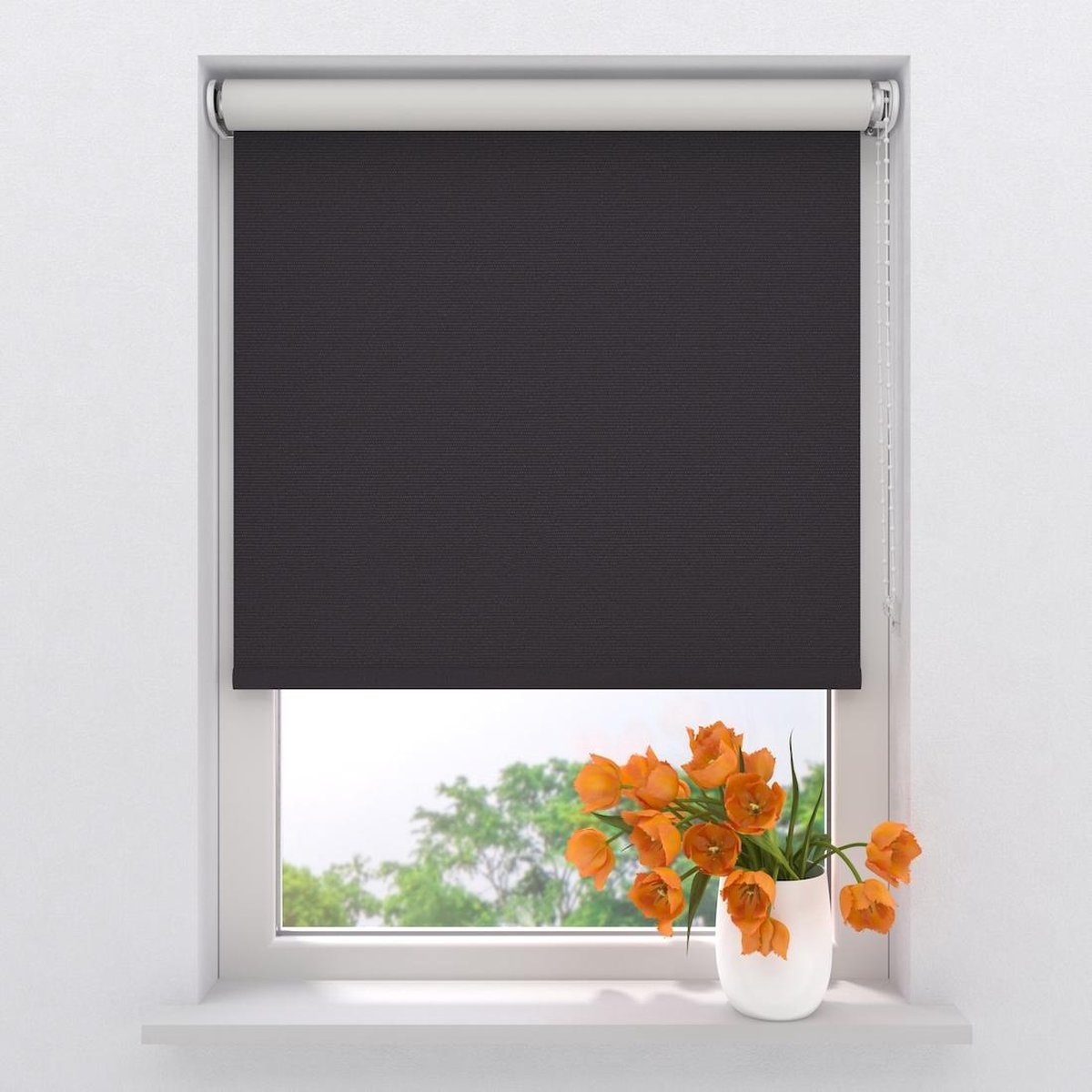 Rolgordijn Easy Verduisterend - Black - 150 x 190 cm