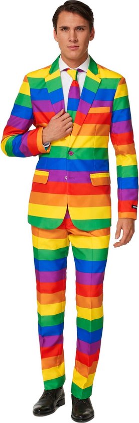 Suitmeister Rainbow - Mannen Kostuum - Gekleurd - Carnaval - Maat M |  bol.com