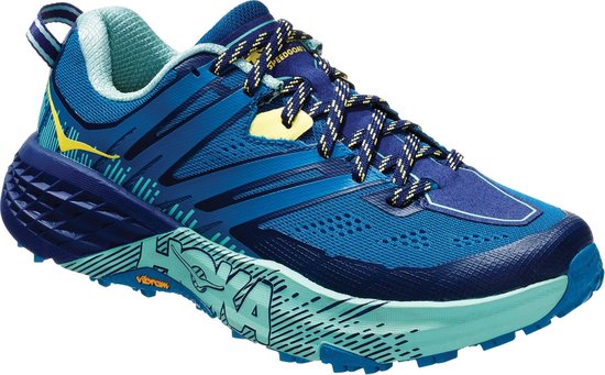 Hoka SpeedGoat 3 Trailschoen Dames Sportschoenen - Maat 42 2/3 - Vrouwen -  blauw/groen | bol.com