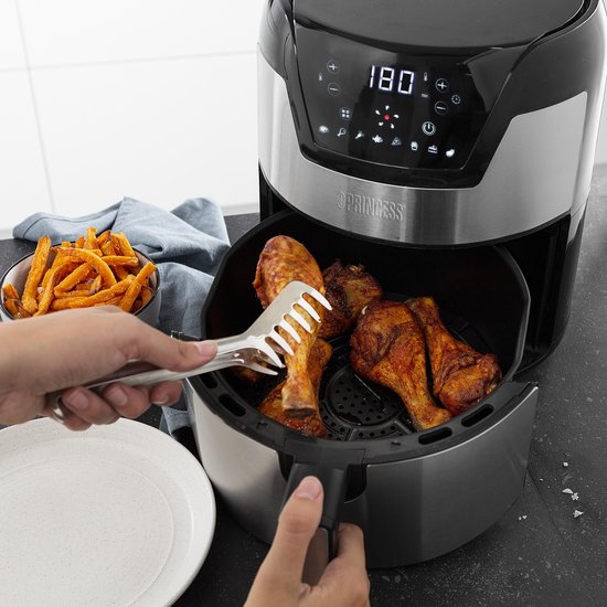 Princess 182026 Digitale Aerofryer XXL - Heteluchtfriteuse - Inhoud 4.5 liter