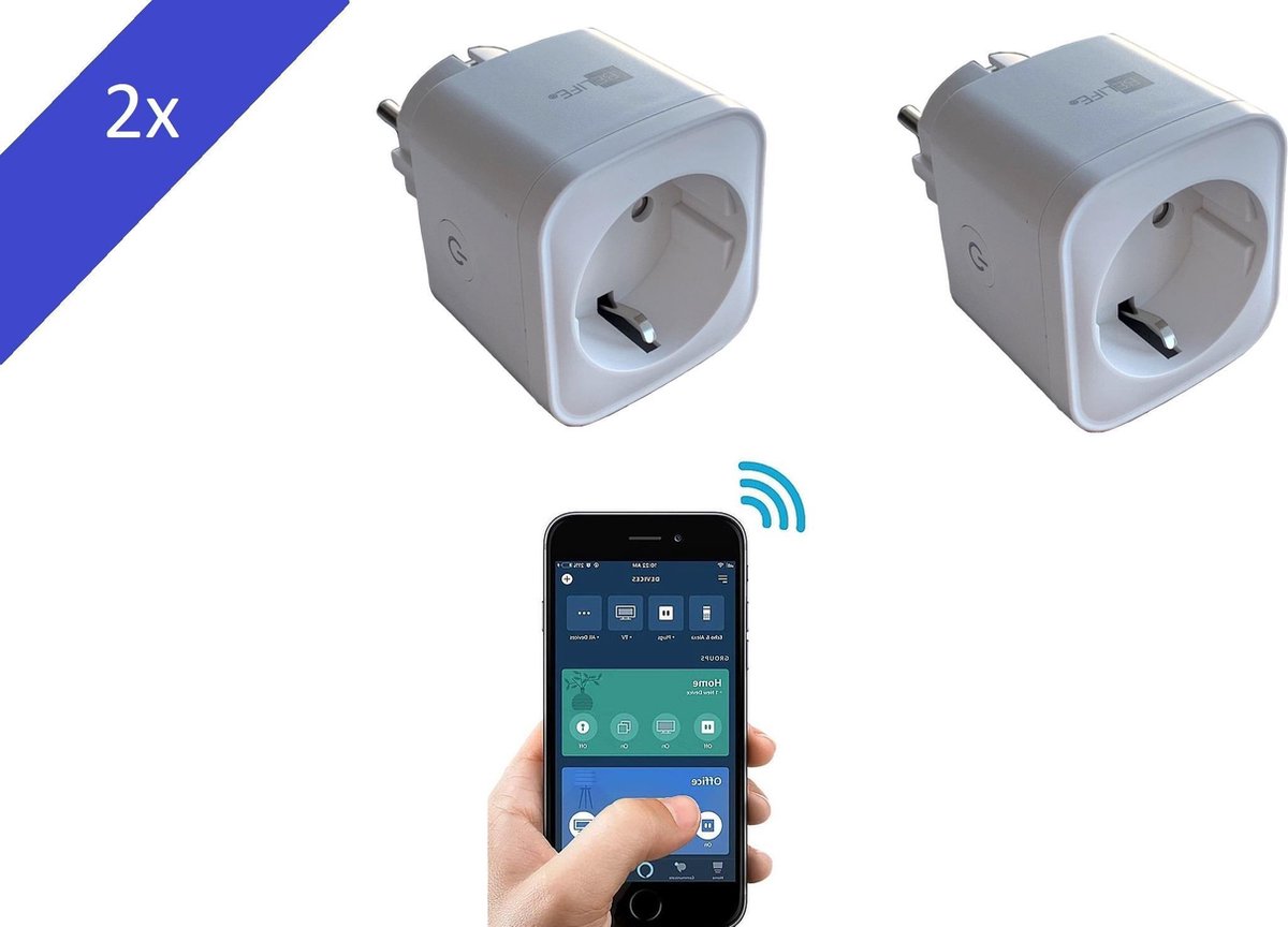 BELIFE® Smart Plug 2 stuks Slimme Stekker met