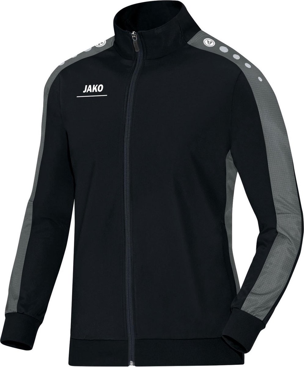 Jako Striker Polyester Trainingsjas Heren Trainingsjas - Maat S  - Mannen - zwart/grijs