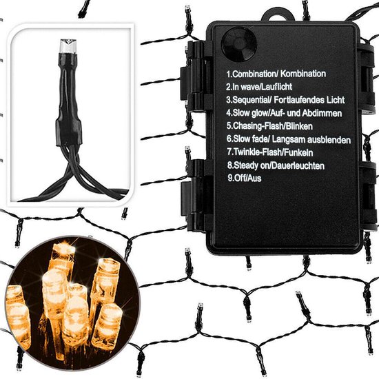Nampook Guirlande lumineuse Snakelight - 560 LED - Blanc chaud -  microcluster