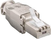 Goobay 38292 RJ45 Network Connector Toolless CAT 6A STP, Length 52mm, Width 15mm, Height 15mm