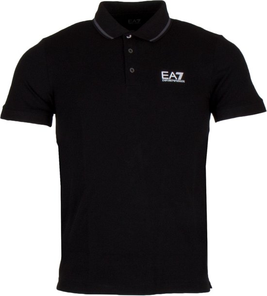 EA7 Poloshirt - Mannen - zwart/wit/grijs