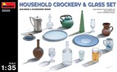 Miniart - Household Crockery & Glass Set (Min35559)