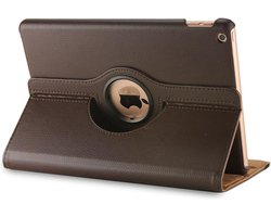 Dasaja 360 graden draaibare hoes / case geschikt voor iPad 10.2 (2019 / 2020 / 2021) met 2 standen bruin